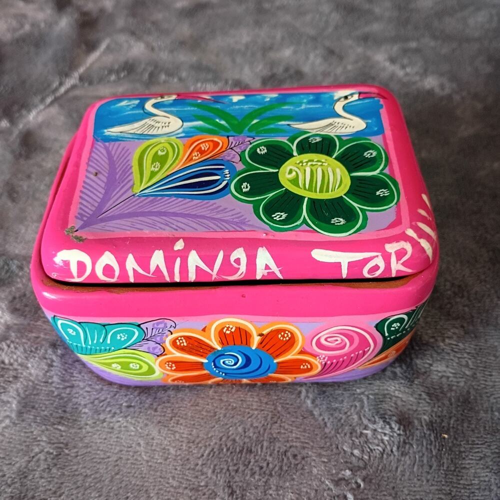 Terracotta Talavera Trinket Box